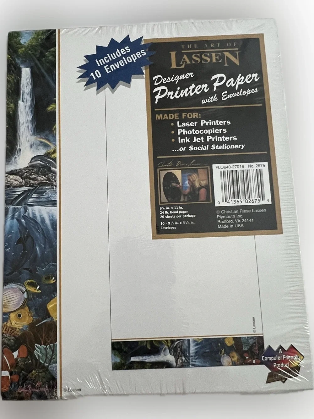 🔴The Art of Lassen Designer Scenic Printer Paper Envelopes Craft Printer Paper